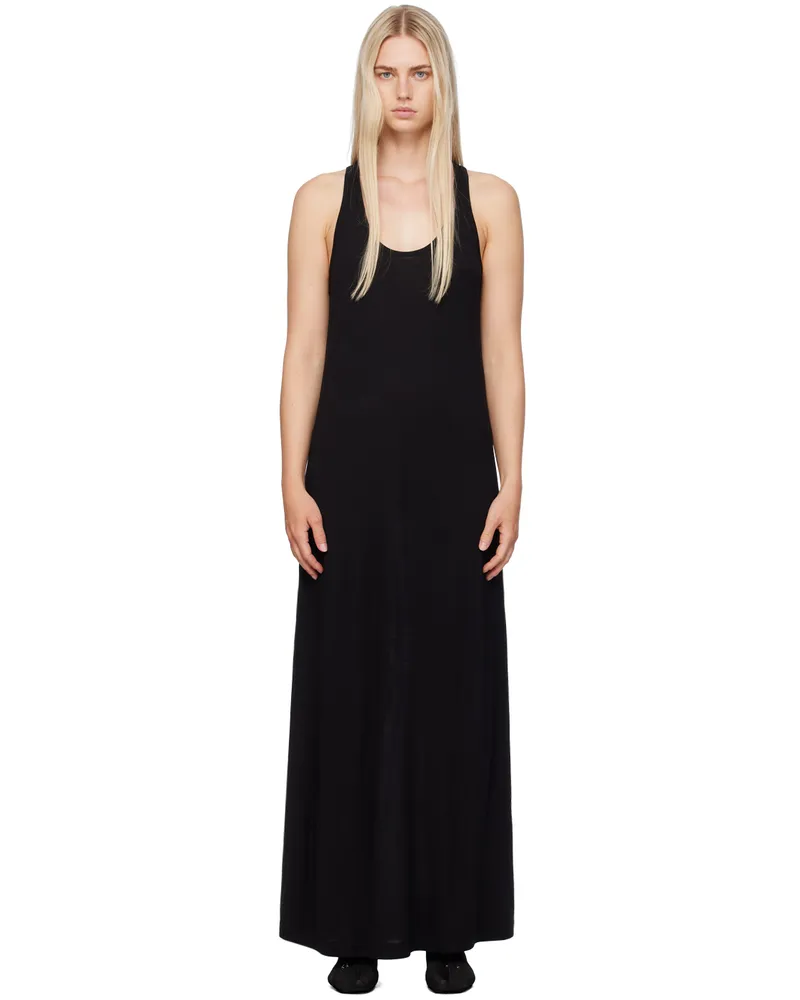 Totême Black Scoop-Neck Maxi Dress 001