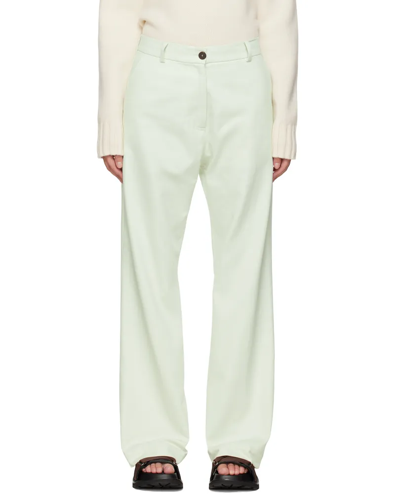 Studio Nicholson Off-White Corbu Trousers Birch