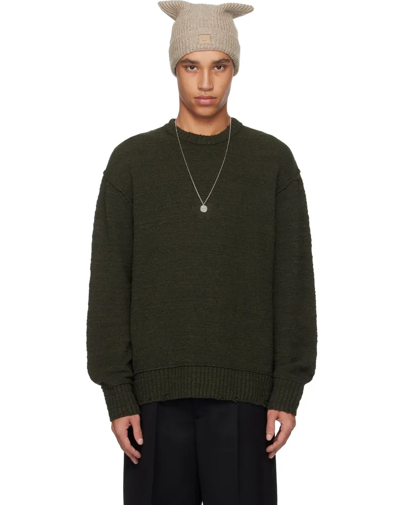 Acne Studios Green Knit Sweater Ab6