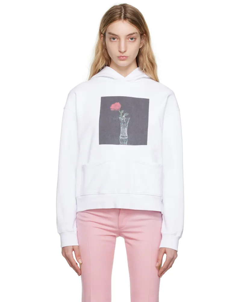 Ernest W. Baker White Rose Hoodie White