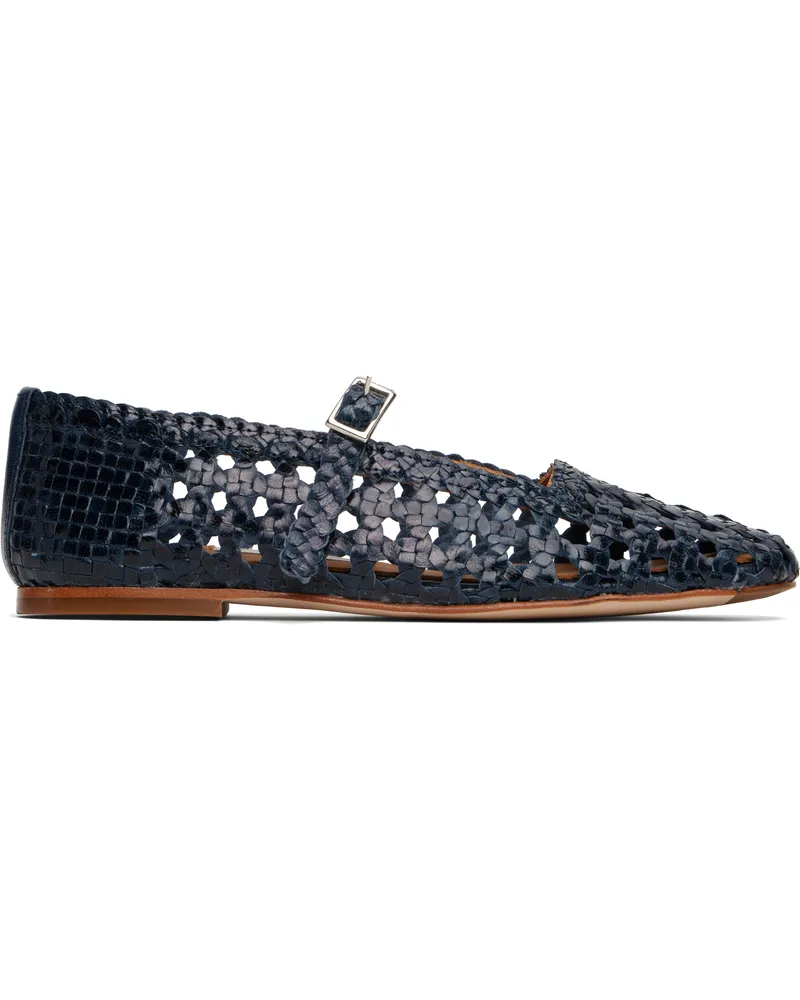 Miista Navy Yeida Ballerina Flats Navy