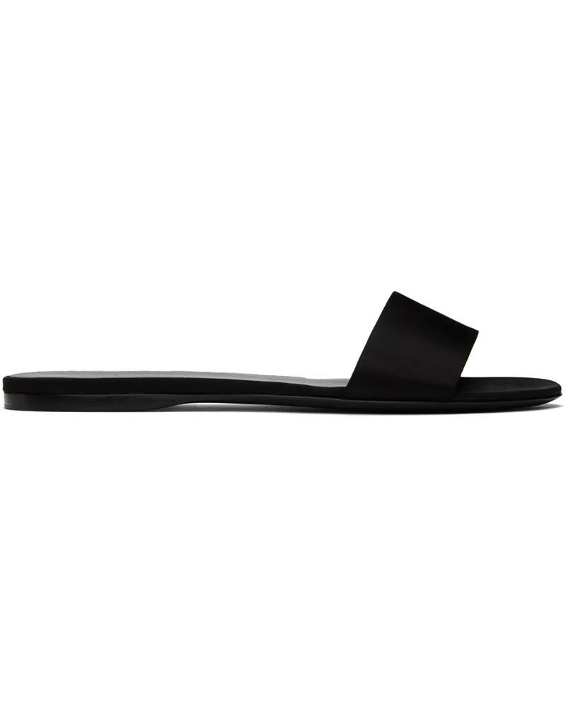 The Row Black Combo Slide Sandals Black
