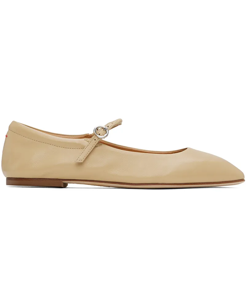 aeyde Beige Uma Ballerina Flats Latte