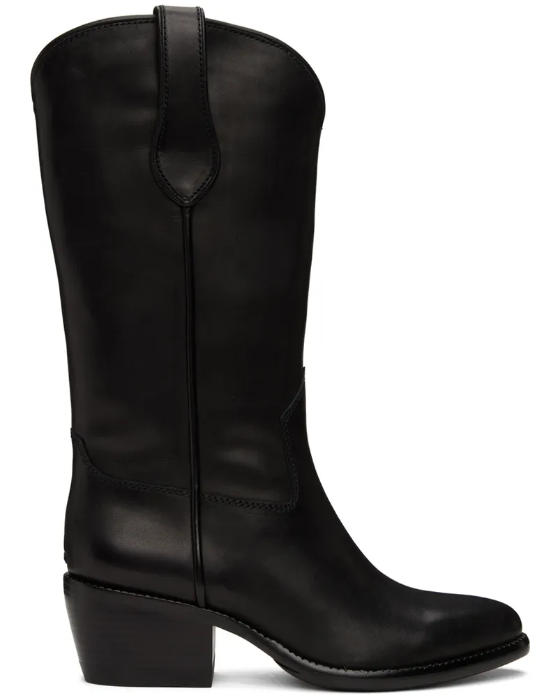 Rag & Bone Black Rb Cowboy Boots Blk