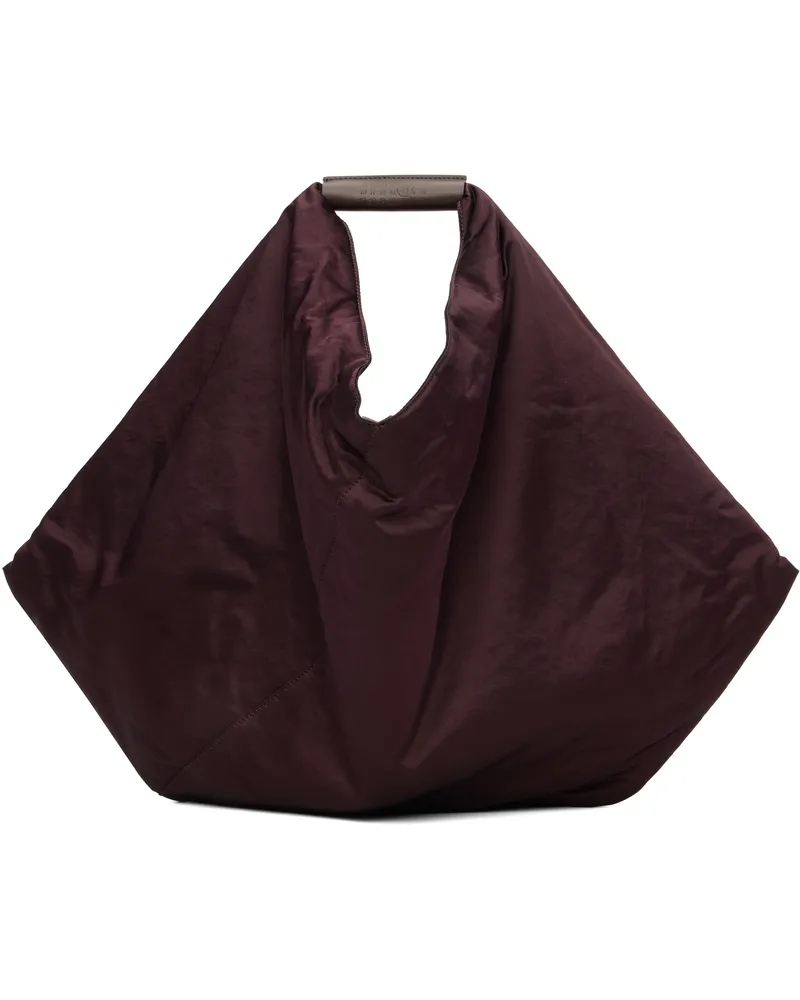 Maison Margiela Purple Triangle Draped Tote T5075