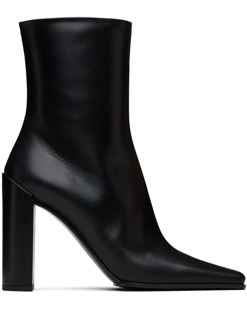 Alaïa Black Soft Calf 90 Ankle Boots 999