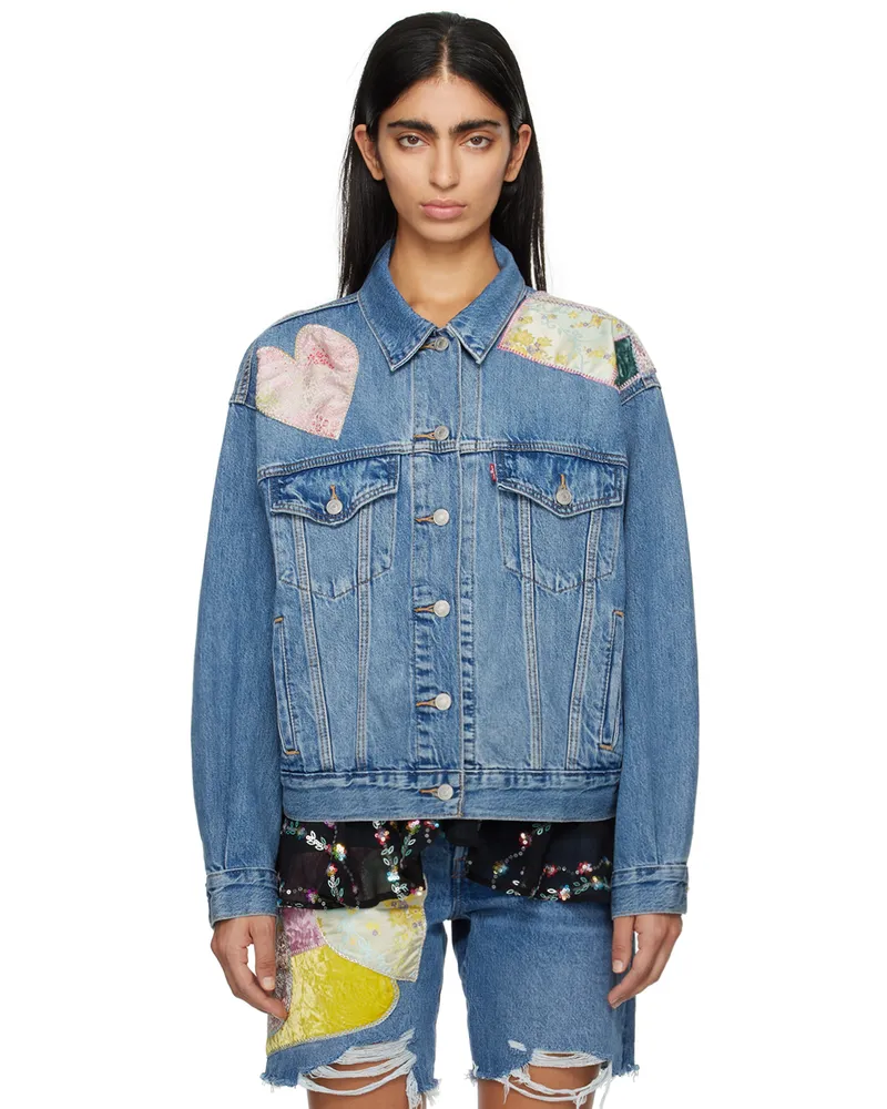 Anna Sui Blue Levi's Edition Denim Jacket Denim