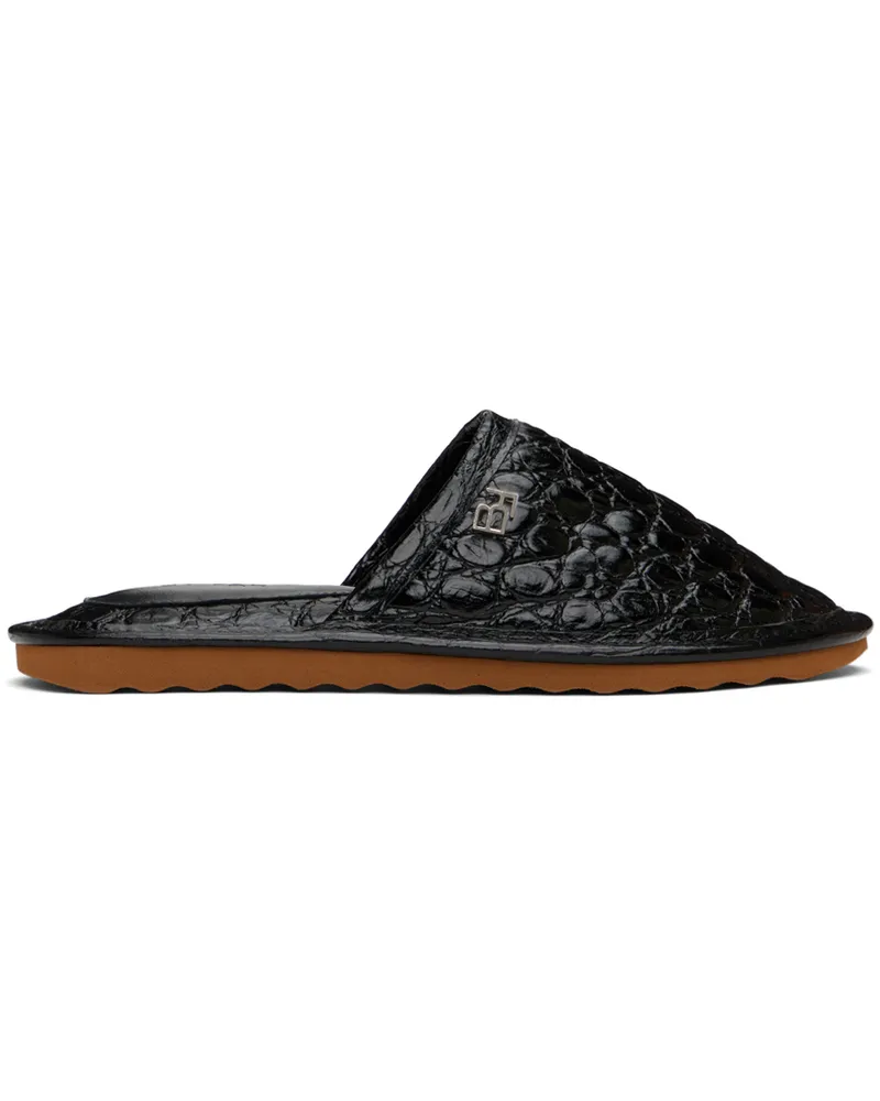 by FAR Black Larry Slippers Bl