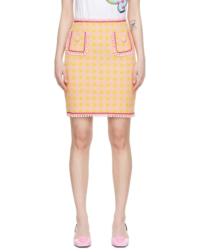 Moschino Pink Cotton Mini Skirt A1033