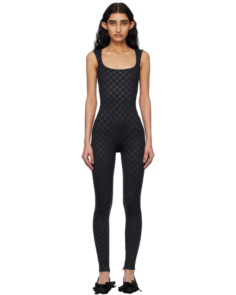 MISBHV Black Monogram Jumpsuit Black