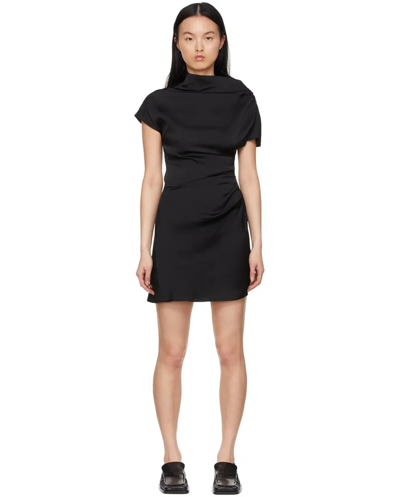 Anna Quan Black Macey Mini Dress Ebony