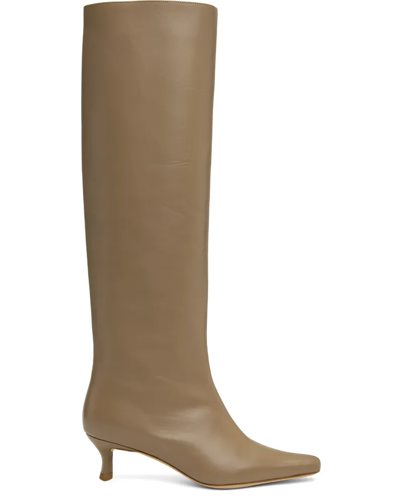 by FAR Taupe Kitten Stevie 42 Tall Boots Bg017