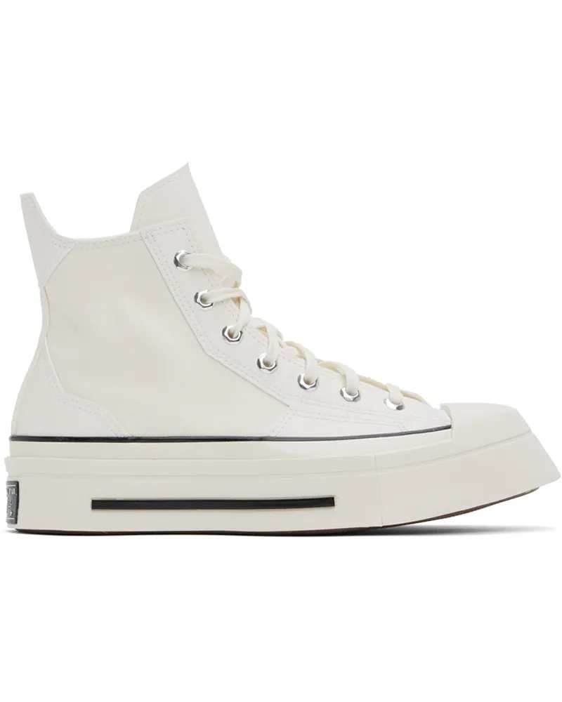 Converse White Chuck 70 De Luxe Squared High Top Sneakers Egret