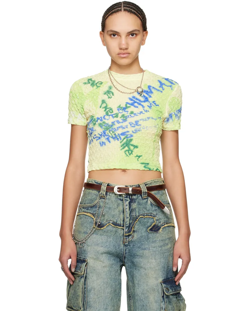 Andersson Bell Green Essential Jenny T-Shirt Lemon