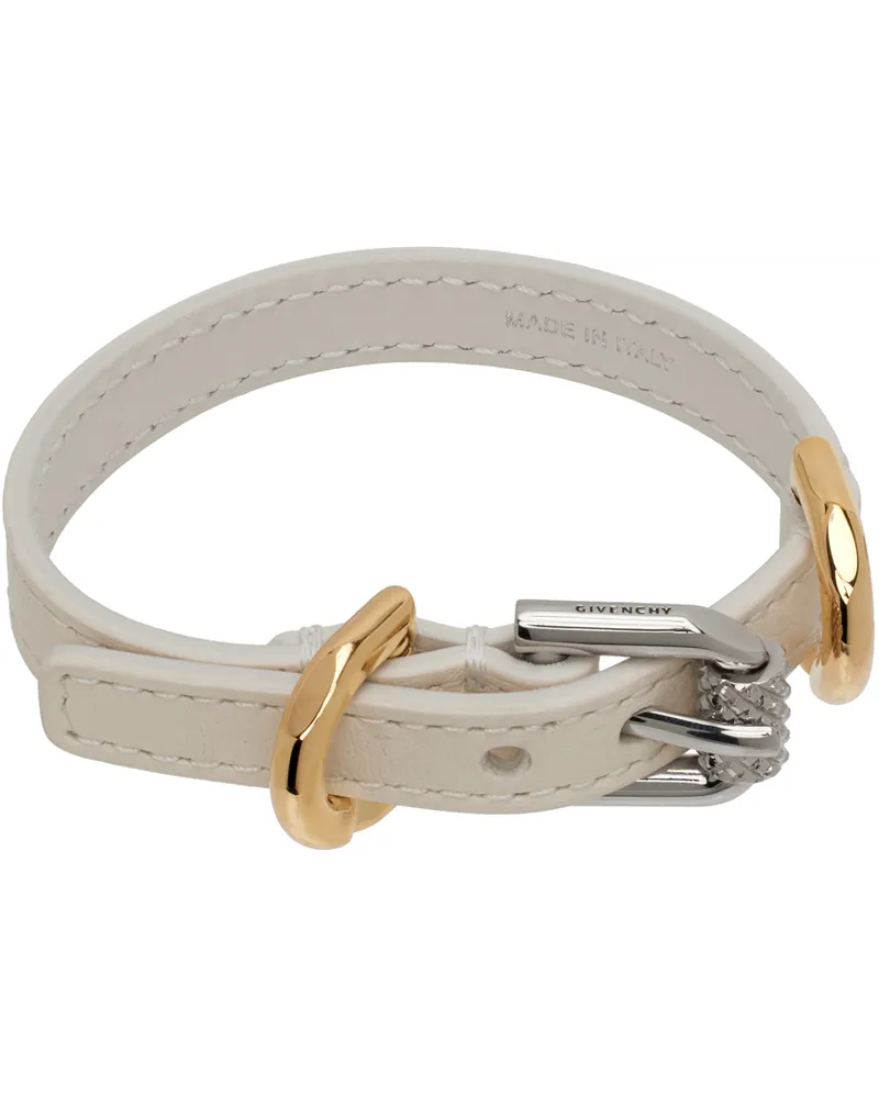 Givenchy White Voyou Bracelet Ivory