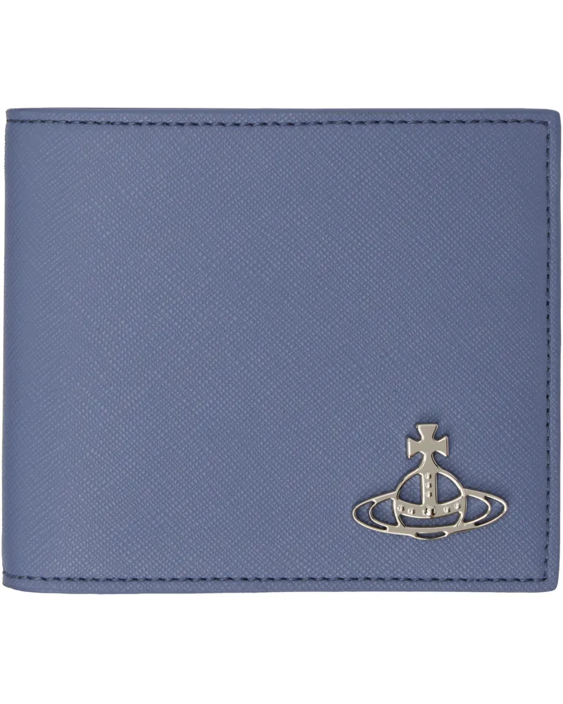 Vivienne Westwood Blue Billfold Wallet Ss25-k404