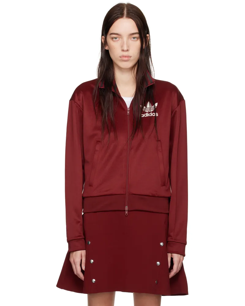 Wales Bonner Burgundy adidas Originals Edition Jersey Track Jacket Collegiate