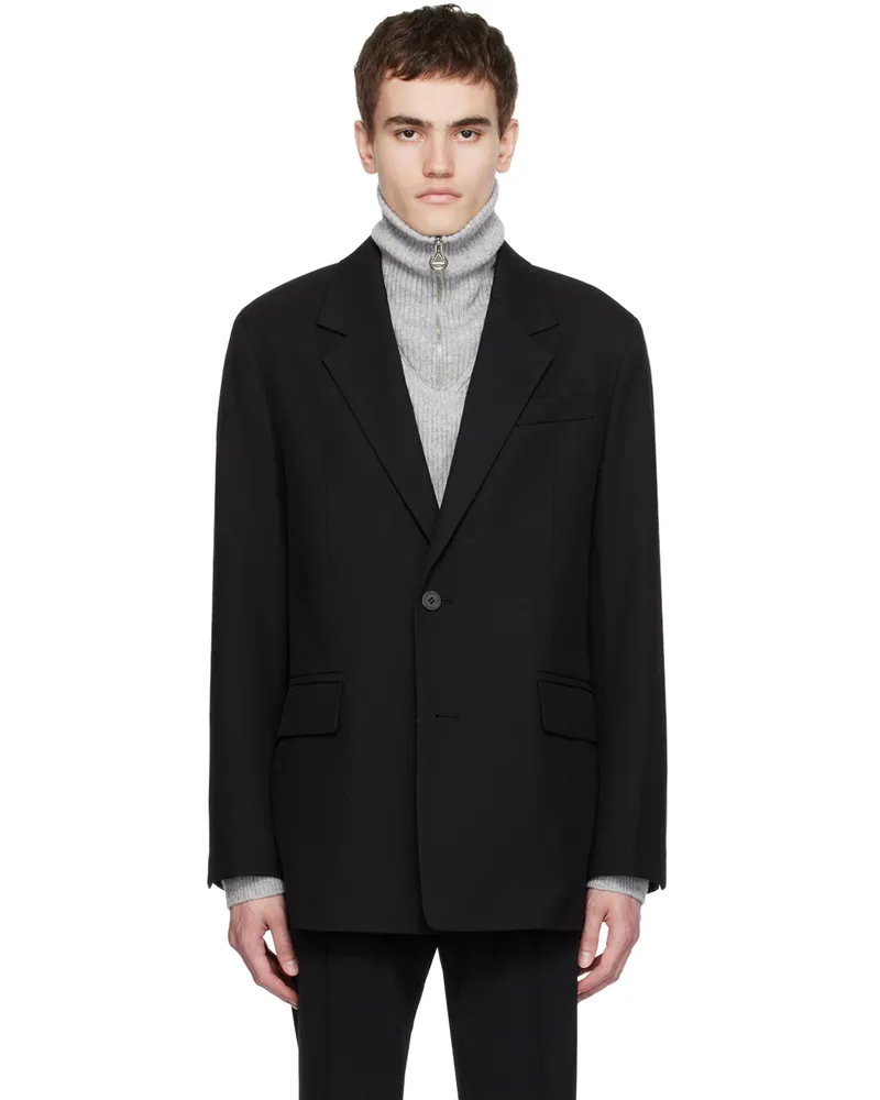 SOLID HOMME Black Regular Fit Blazer 503b