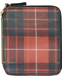 Comme des Garçons Red & Green Lenticular Tartan Wallet Red