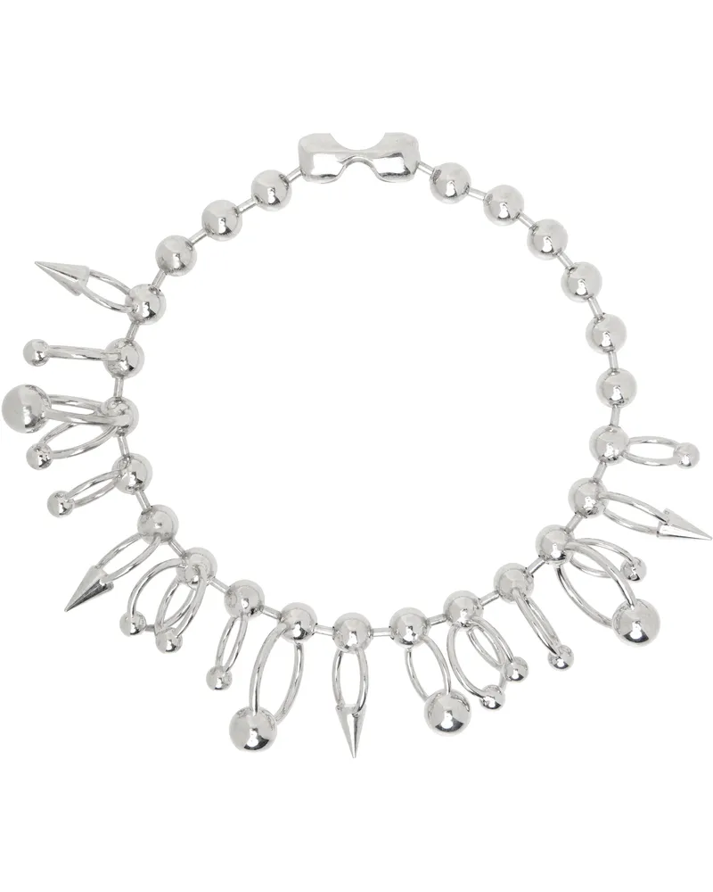 Jean Paul Gaultier Silver 'The Ball' Necklace 91