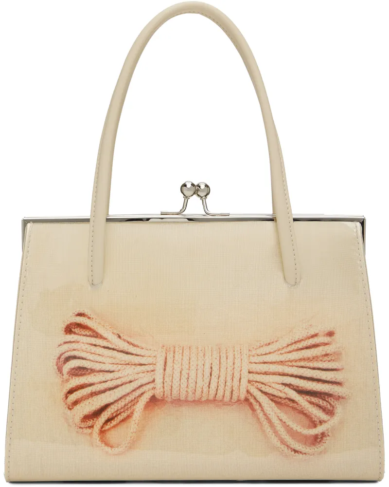 Petra Collins SSENSE Exclusive Off-White Antoni & Alison Edition 'String Piece #1' Bag String