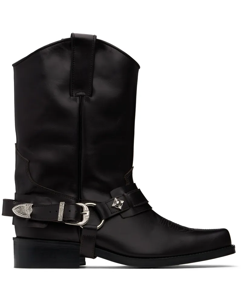 Toga SSENSE Exclusive Brown Boots Dark