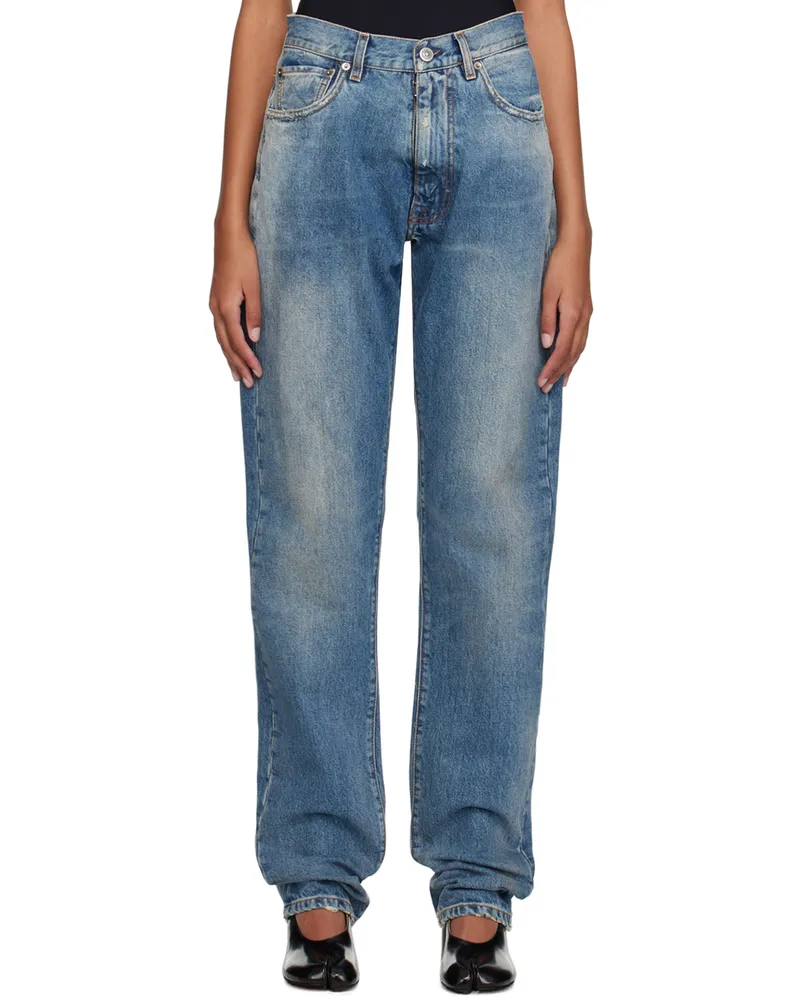 Maison Margiela Blue Distressed Jeans 984