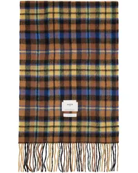 Adererror Multicolor Revint Plaid Muffler Scarf Brown