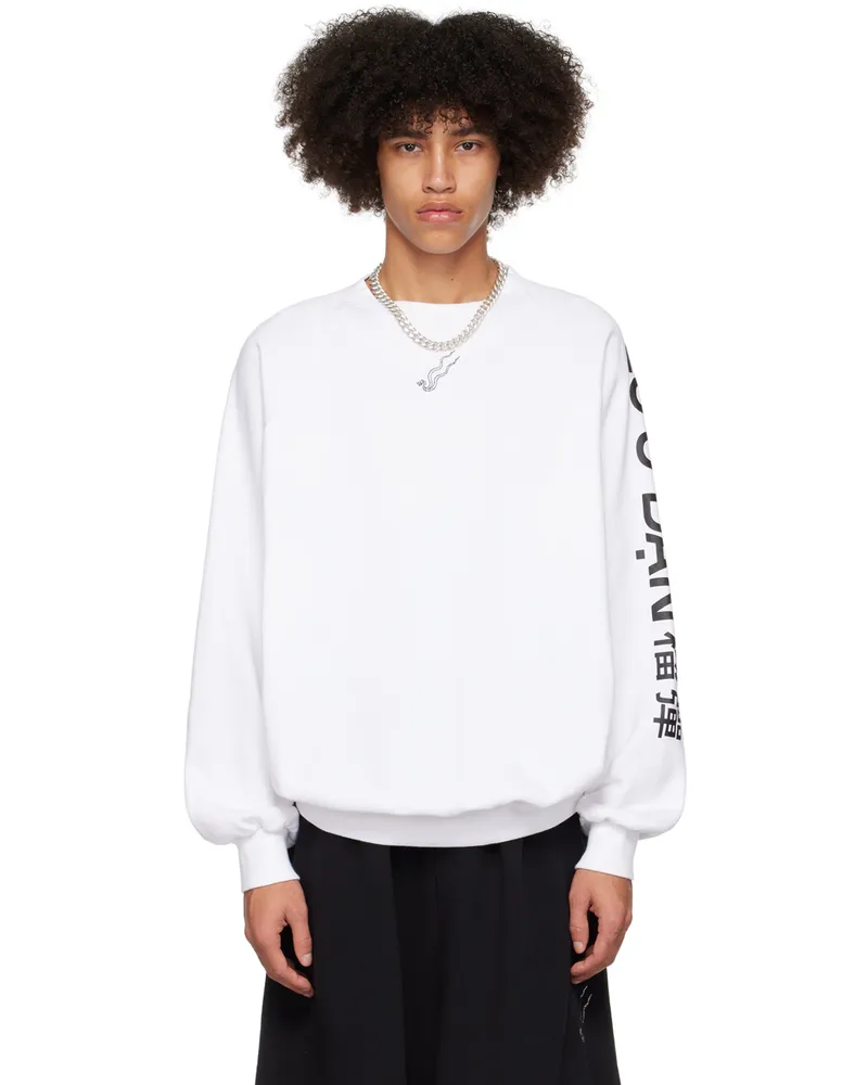 LU'U DAN SSENSE Exclusive White Oversized Sweatshirt White