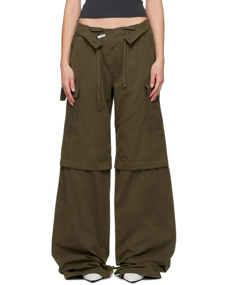 OTTOLINGER Khaki Baggy Cargo Pants Khaki