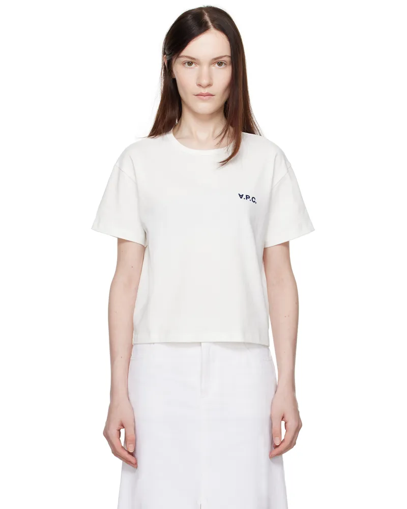A.P.C. White Boxy Petit 'VPC' T-shirt Tae