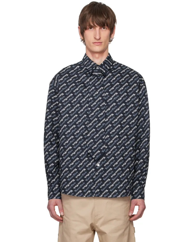 Kenzo Navy Kenzo Paris Verdy Edition Shirt Midnight