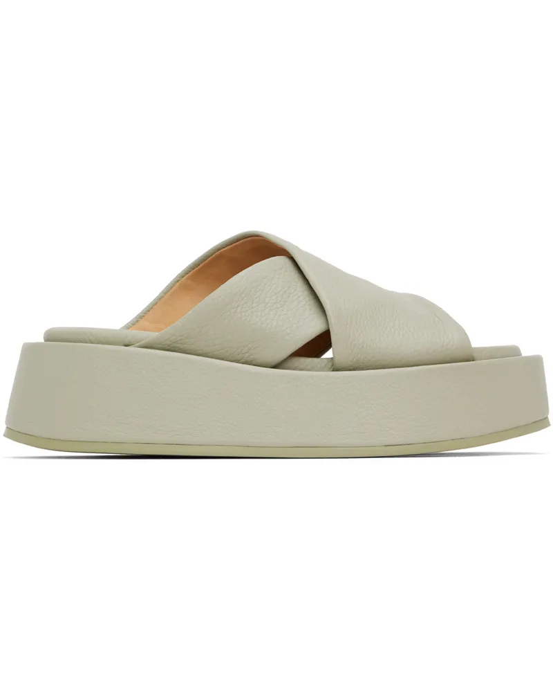 Marsèll SSENSE Exclusive Green Scalzato Sandals 721