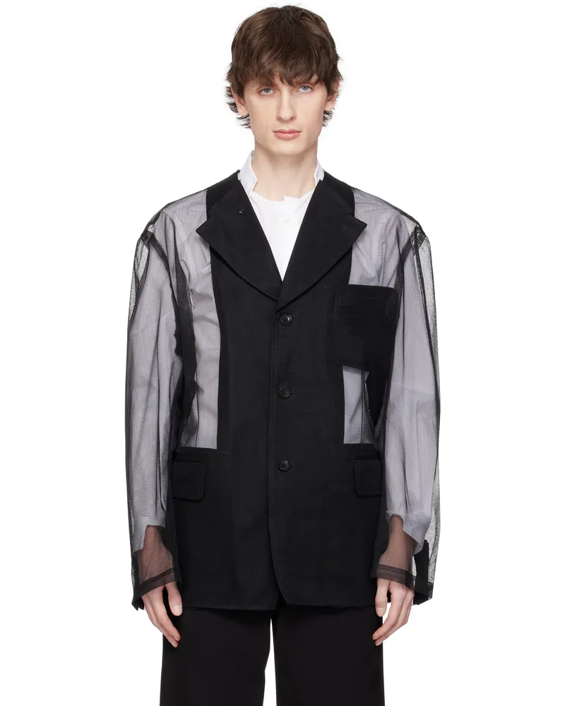 Comme des Garçons Black Sheer Blazer 1