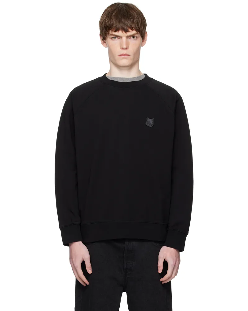 Kitsuné Black Bold Fox Head Patch Oversized Sweatshirt P199