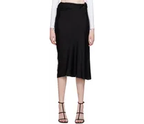 Black Vela Midi Skirt
