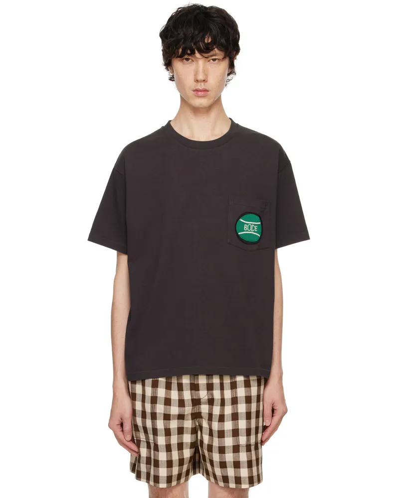 BODE Black Game Point Pocket T-shirt Black