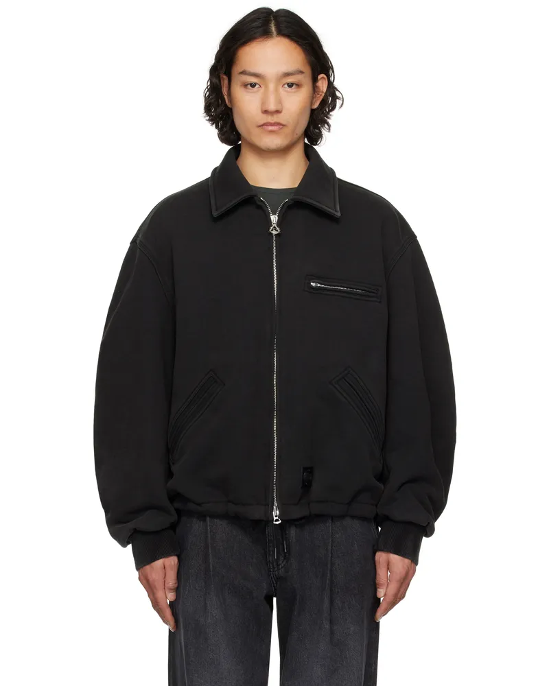 SOLID HOMME Gray Pigment Jersey Jacket 320g
