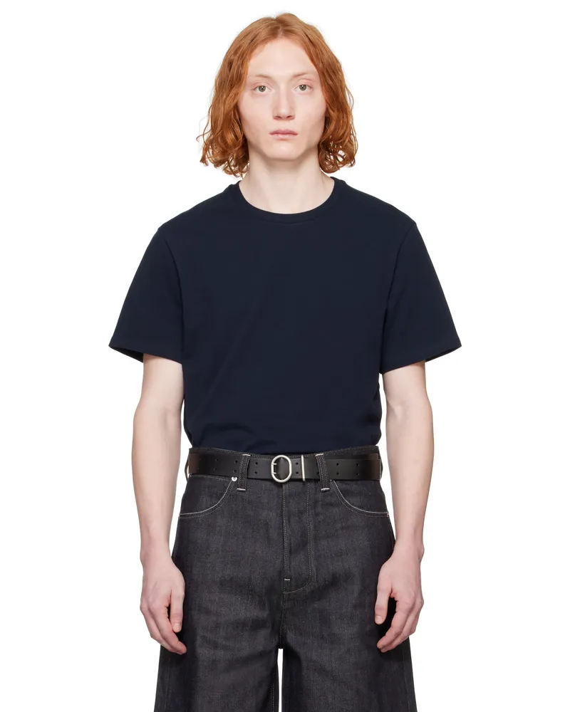 Jil Sander Navy Crewneck T-shirt 401