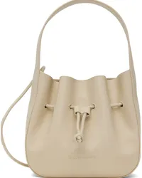 Studio Amelia Beige Mini Cinched Top Handle Bag Stn