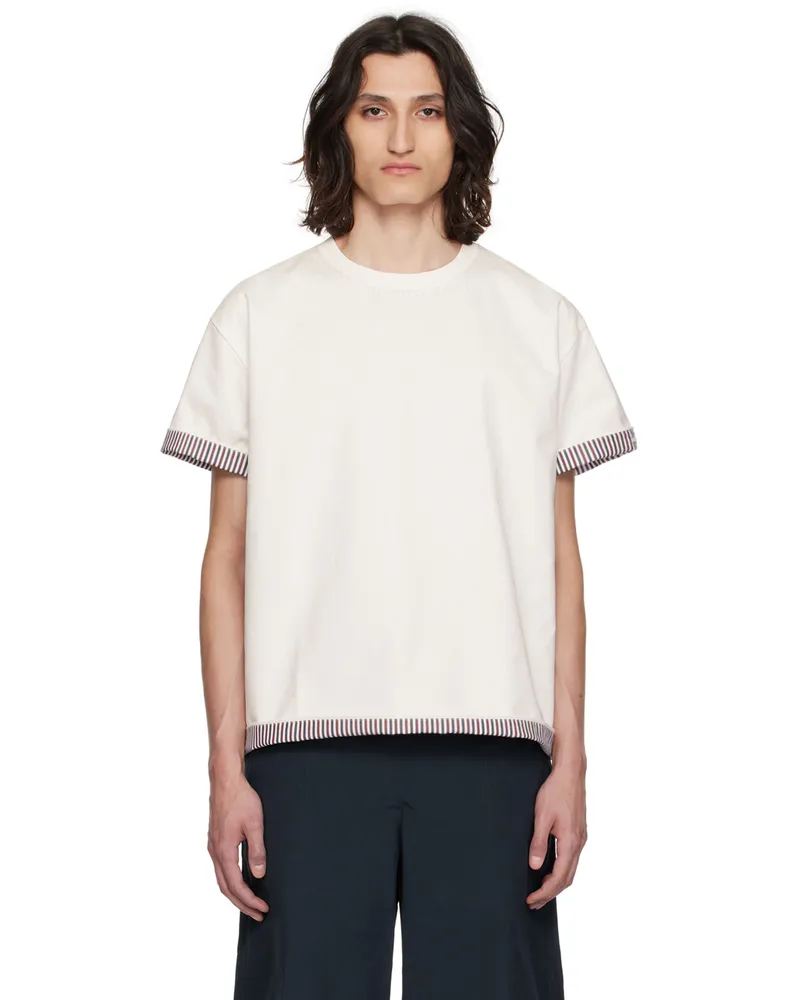 Bottega Veneta White Double Layer T-Shirt 9090