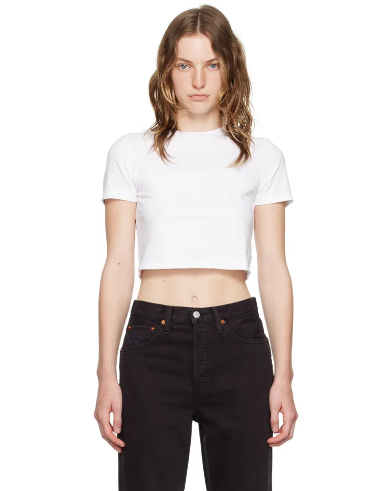 RE/DONE White Hanes Edition Micro T-Shirt Optic