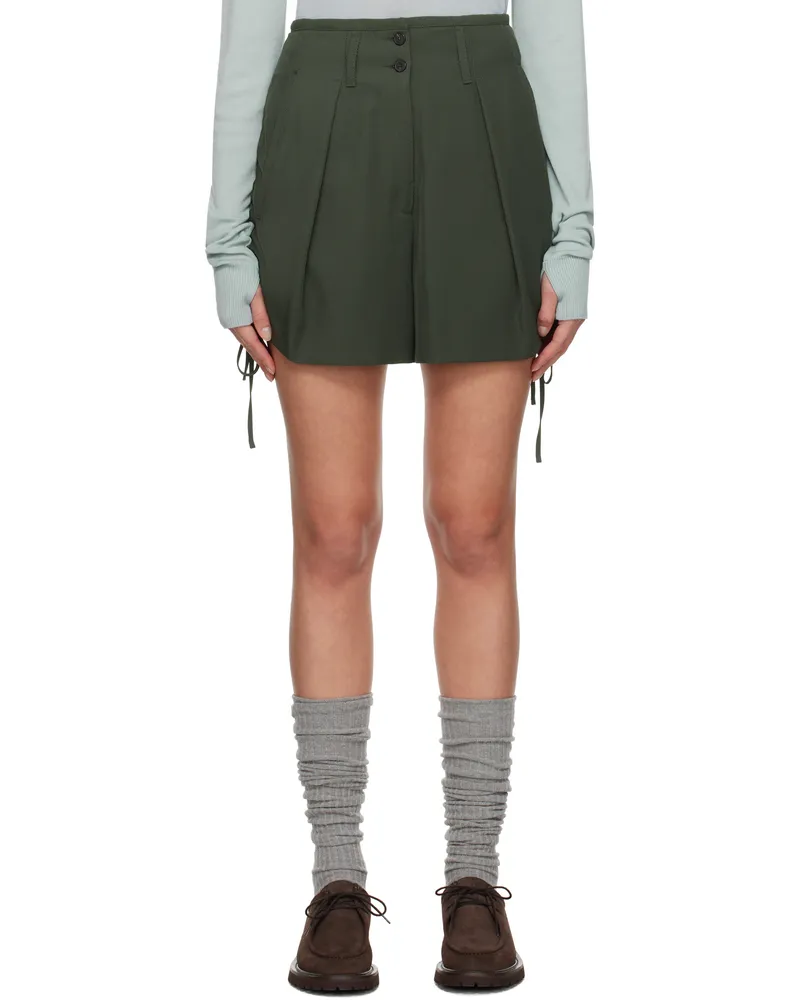 Max Mara Khaki Aereo Shorts 003