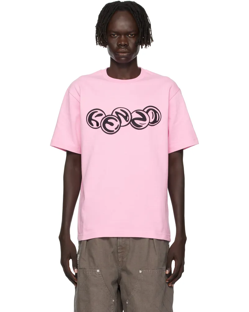 Kenzo Pink Kenzo Paris 'KENZO Pachinko' Classic T-shirt Rose