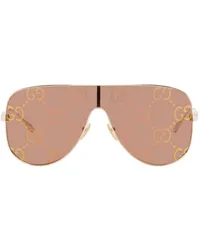 Gucci Rose Gold Mask Sunglasses Gold