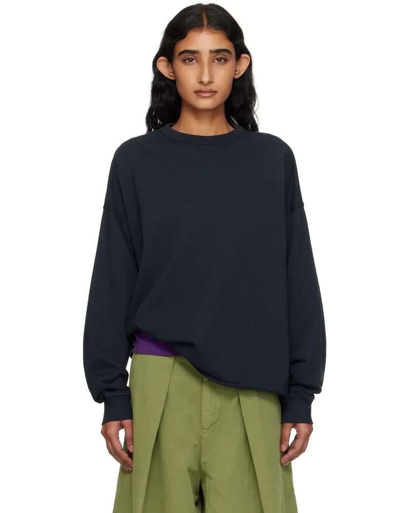 YMC Navy Studio Sweatshirt 40-navy