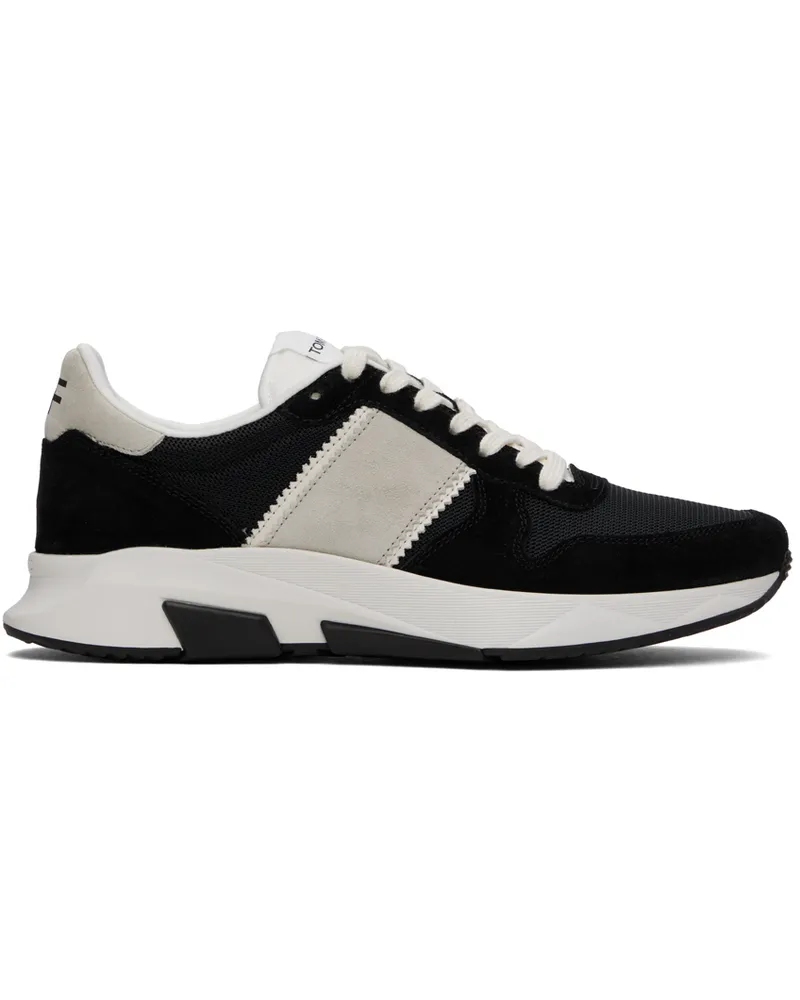 Tom Ford Black & Gray Jagga Sneakers Black