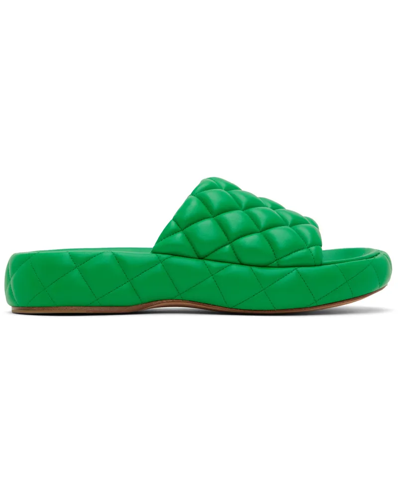 Bottega Veneta Green Padded Sandals 3708