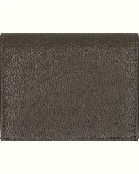 Thom Browne Brown Double Card Wallet Dark