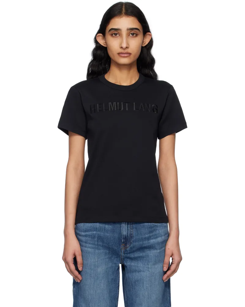 Helmut Lang Black Slim Logo T-shirt Black